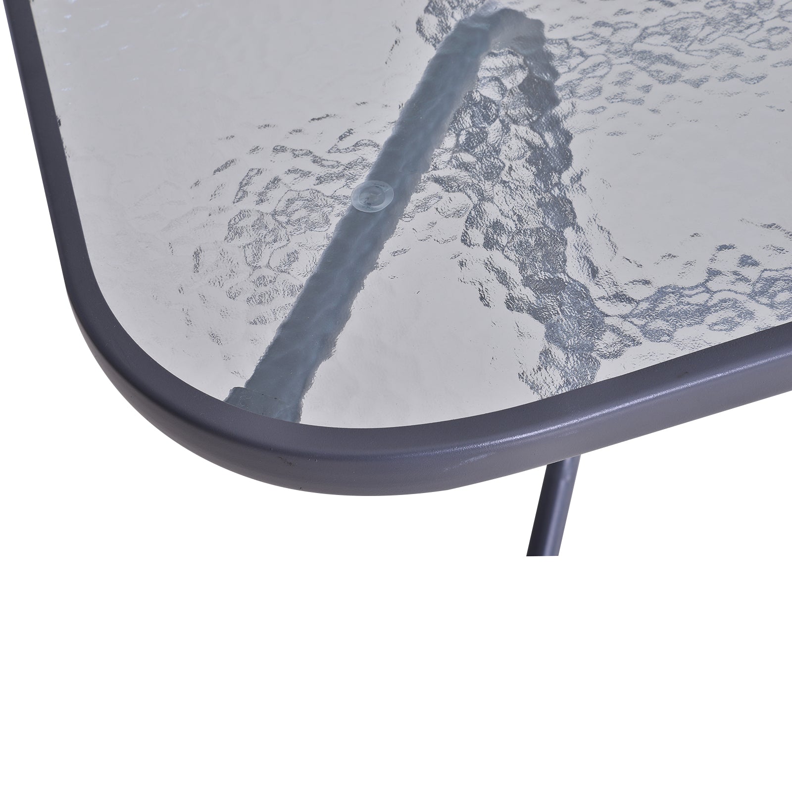 Mesa – 140x80x70cm – Cinza – Vidro Temperado