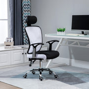 Cadeira de Escritório Ergonômica Branca 65x67x118 cm