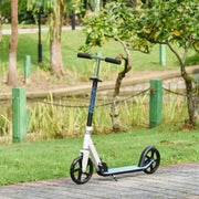 Trotinete Dobrável Branca 84x34x(84-94)cm para Crianças e Adultos