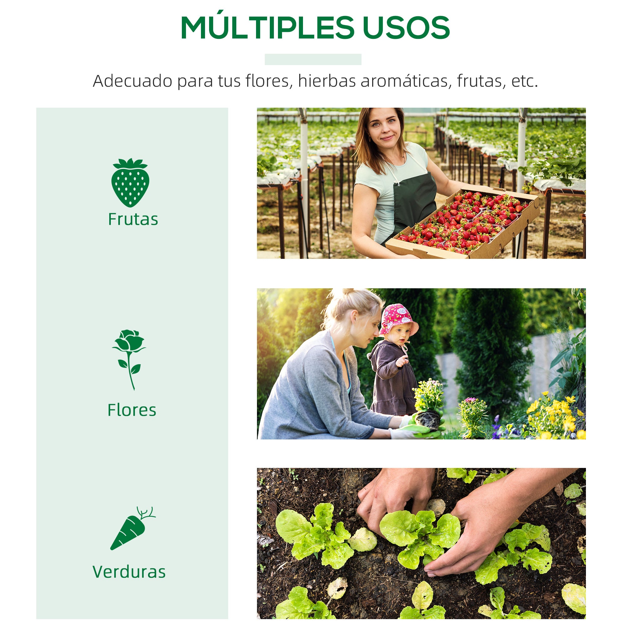 Estufa de Jardim – 119x60x60cm – Branco Translúcido – Aço e PE