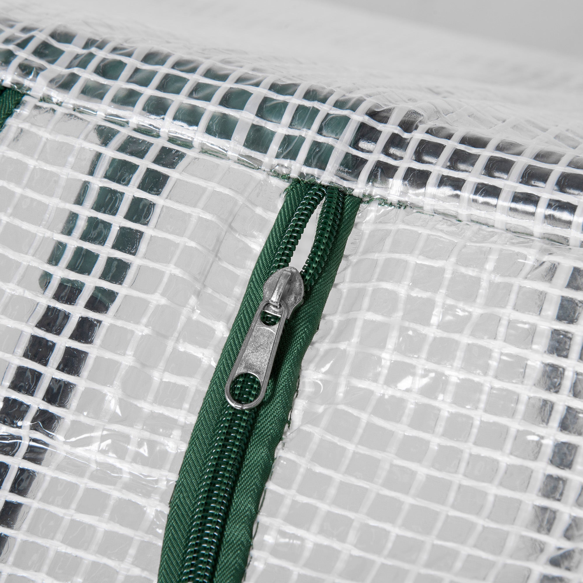 Estufa de Jardim – 119x60x60cm – Branco Translúcido – Aço e PE