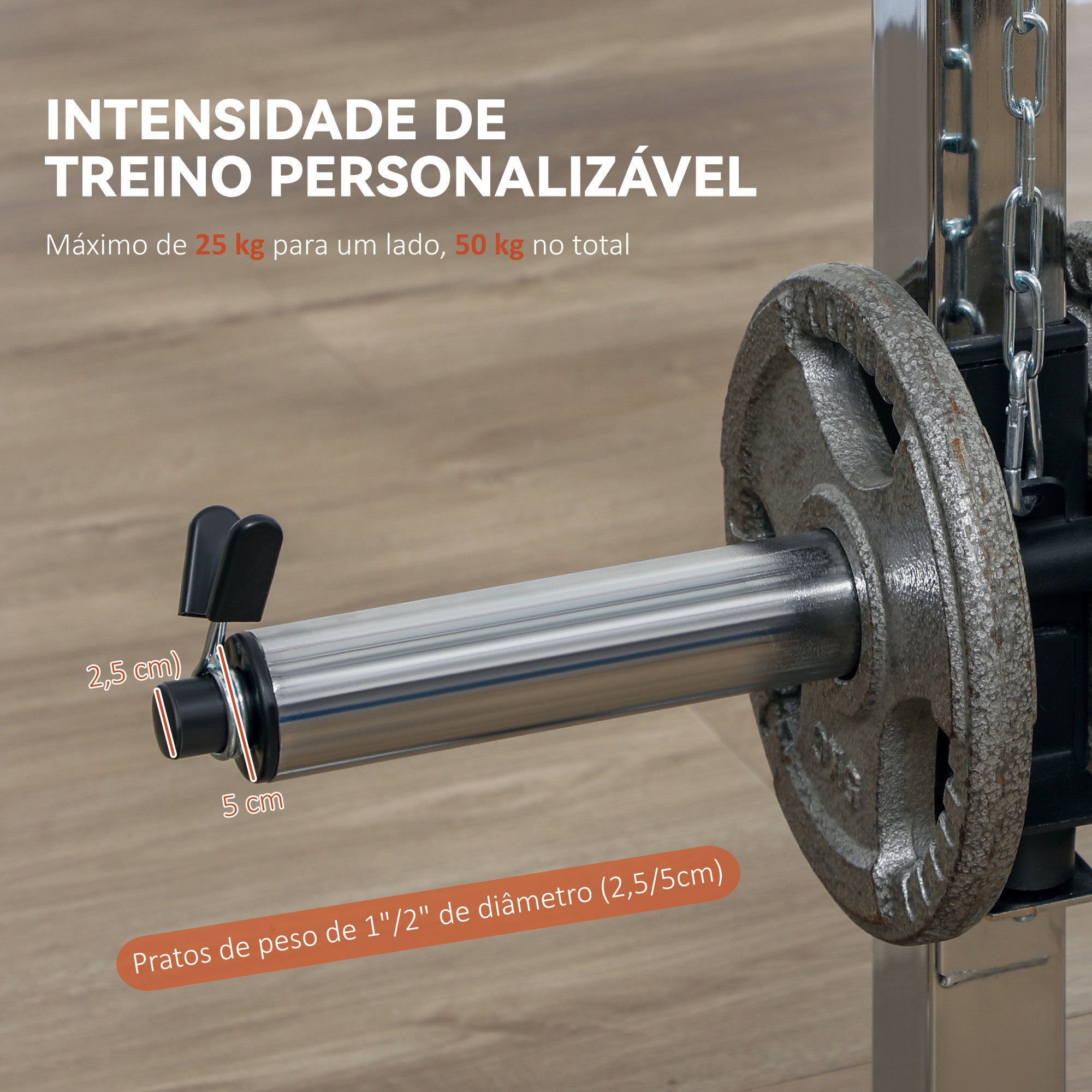 Máquina Multi Estação de Musculação – 210x132x225 cm – Preto – Aço