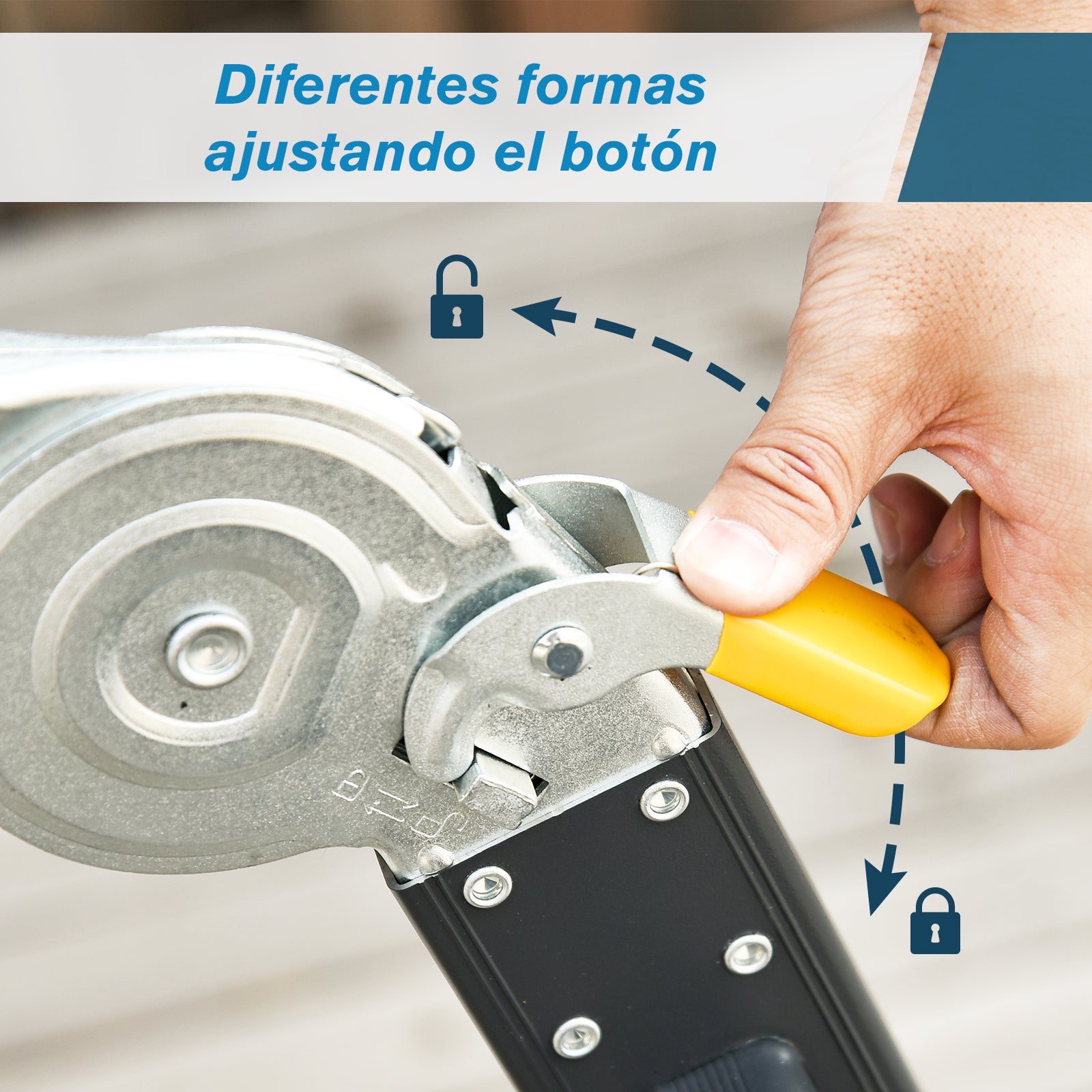 Escada Multiuso Portátil 5 em 1 – 370cm x 61cm x 11cm – Preto – Alumínio