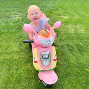 Triciclo Moto Elétrica Infantil Rosa 108x51x75cm