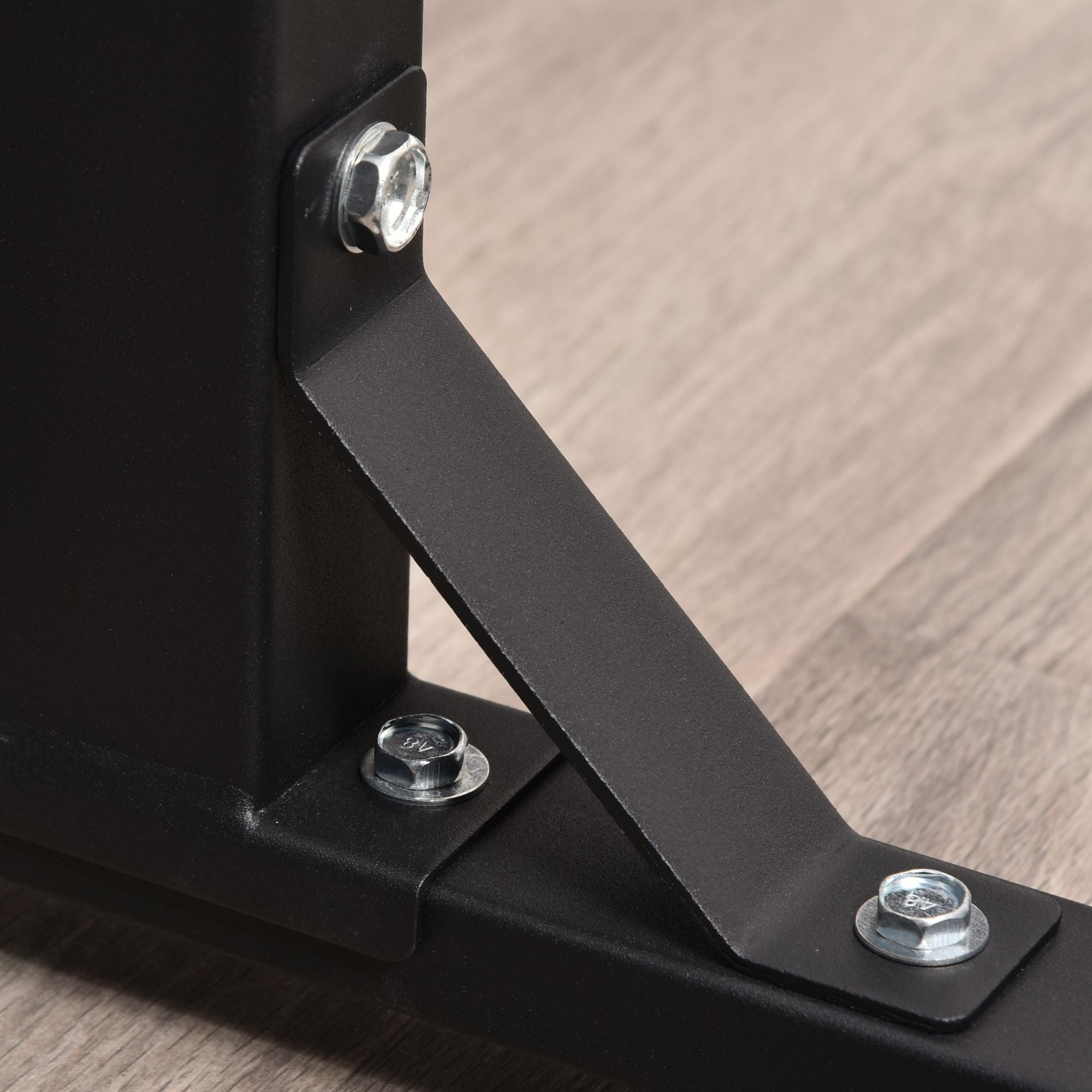 Suporte Ajustável para Barra de Pesos 50x49x154cm - Cor Preto
