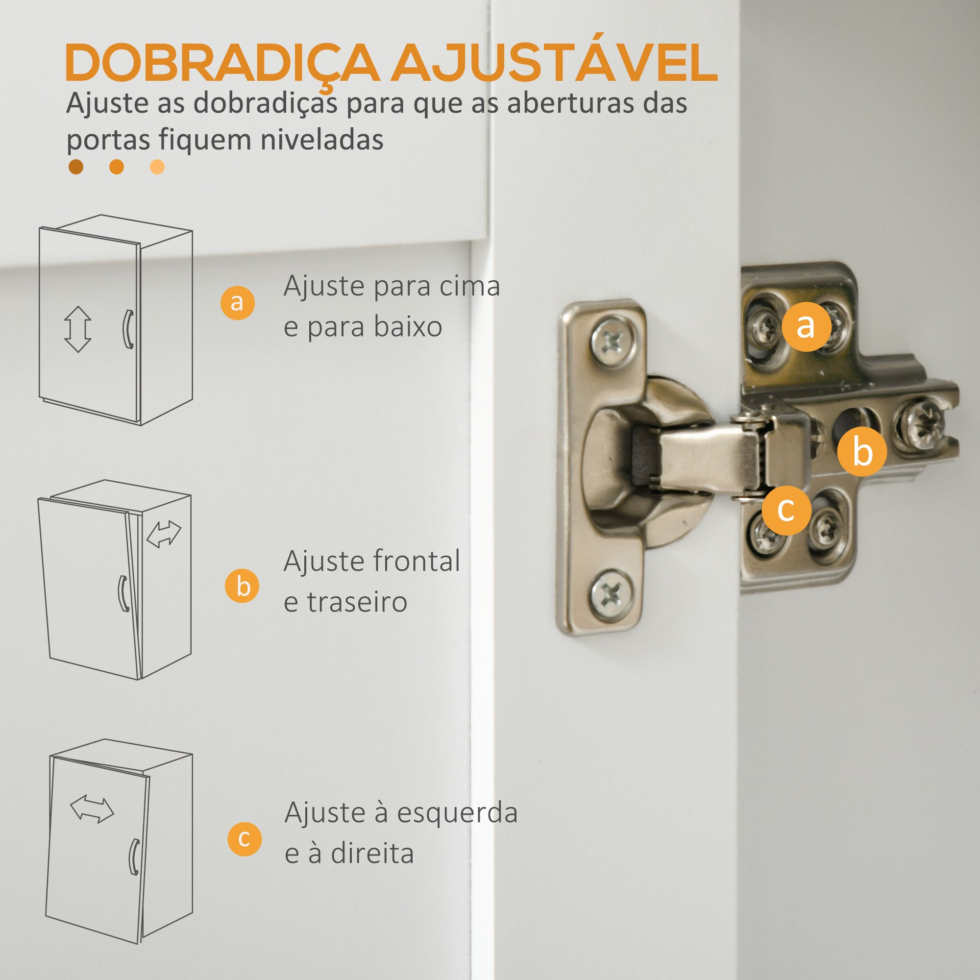 Carrinho de Cozinha 105x36x85cm Branco