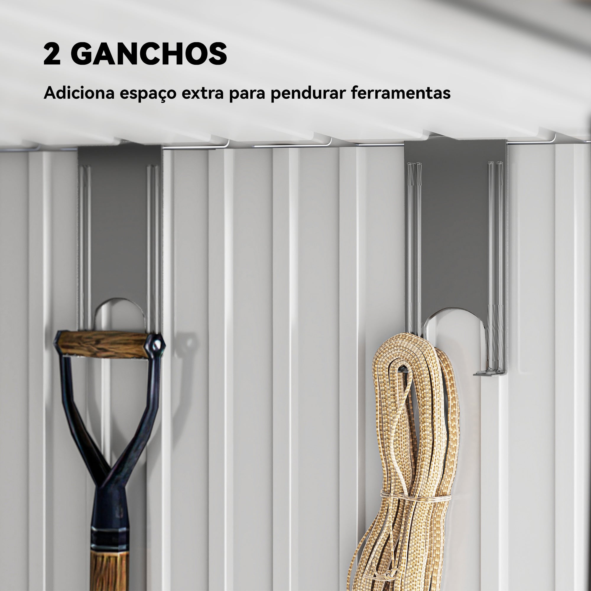Abrigo de Jardim 2 m² Cinza Escuro 195x122x181,5 cm
