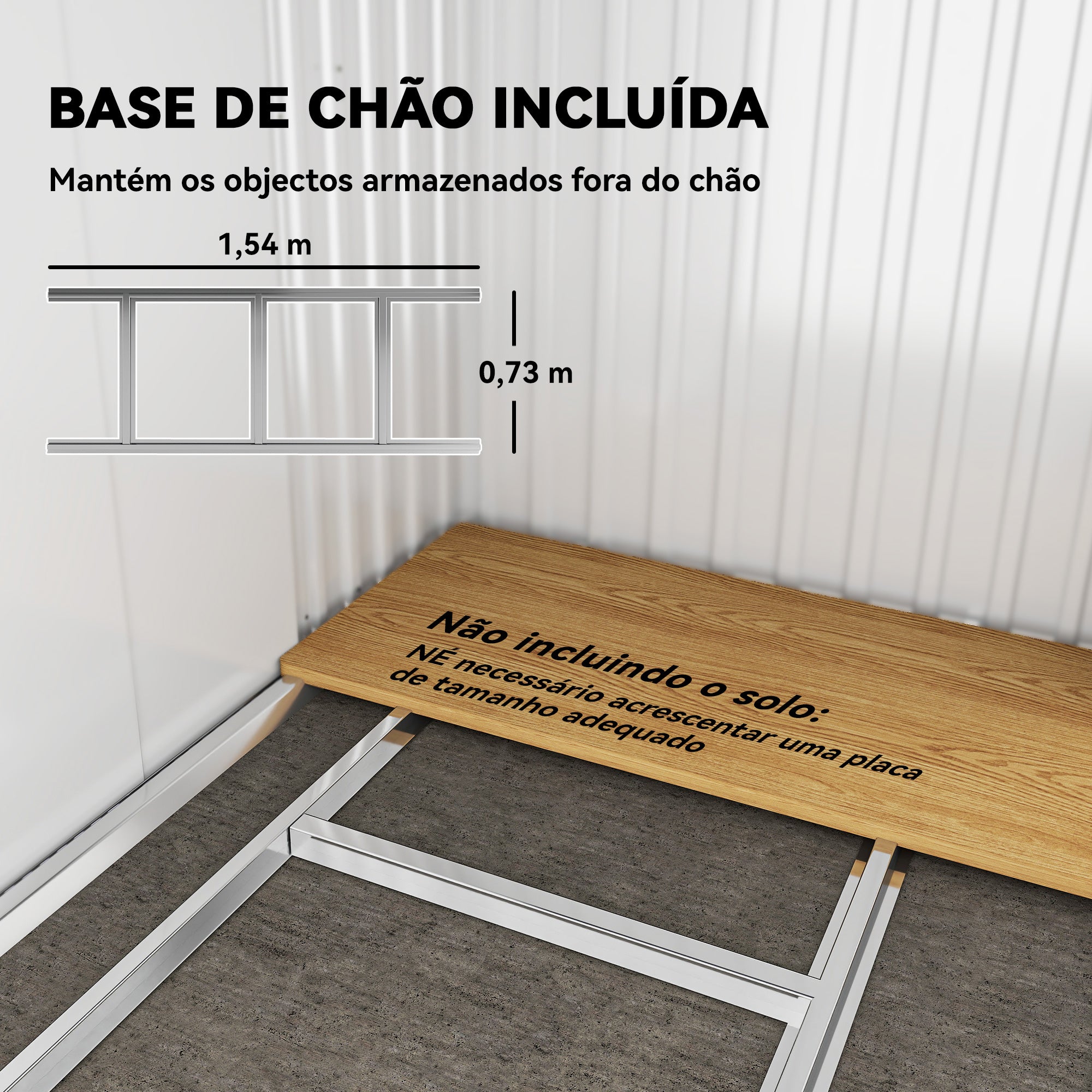 Abrigo de Jardim 2 m² Cinza Escuro 195x122x181,5 cm