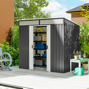 Abrigo de Jardim 2 m² Cinza Escuro 195x122x181,5 cm