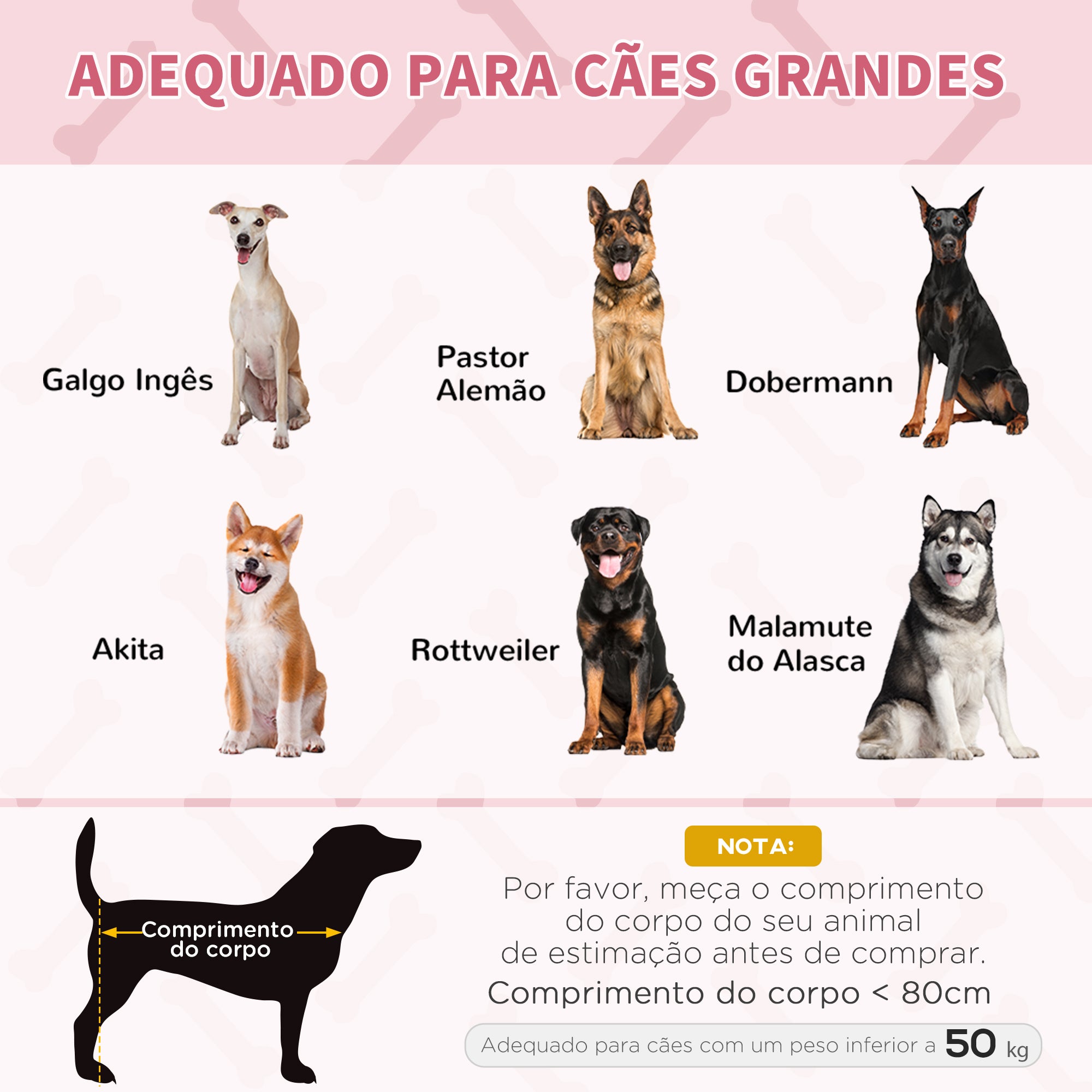 Cama Elevada para Animais de Estimação – 122x92x23 cm – Vermelha – Metal e Tecido Oxford