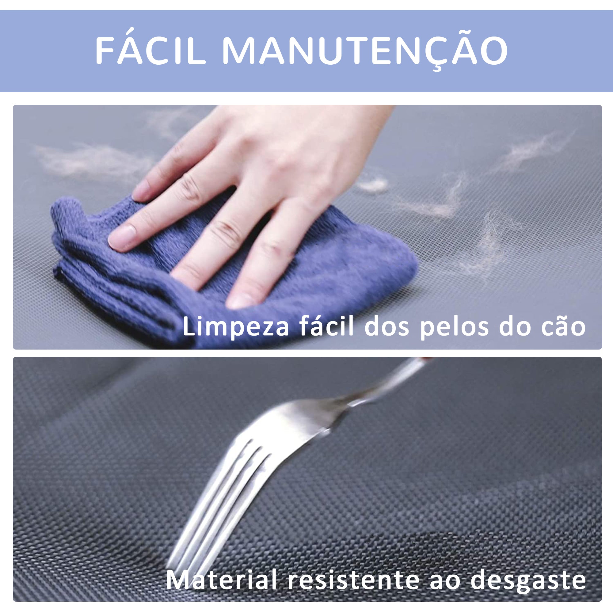 Cama Elevada para Animais de Estimação 91.5x76.2x18cm - Azul