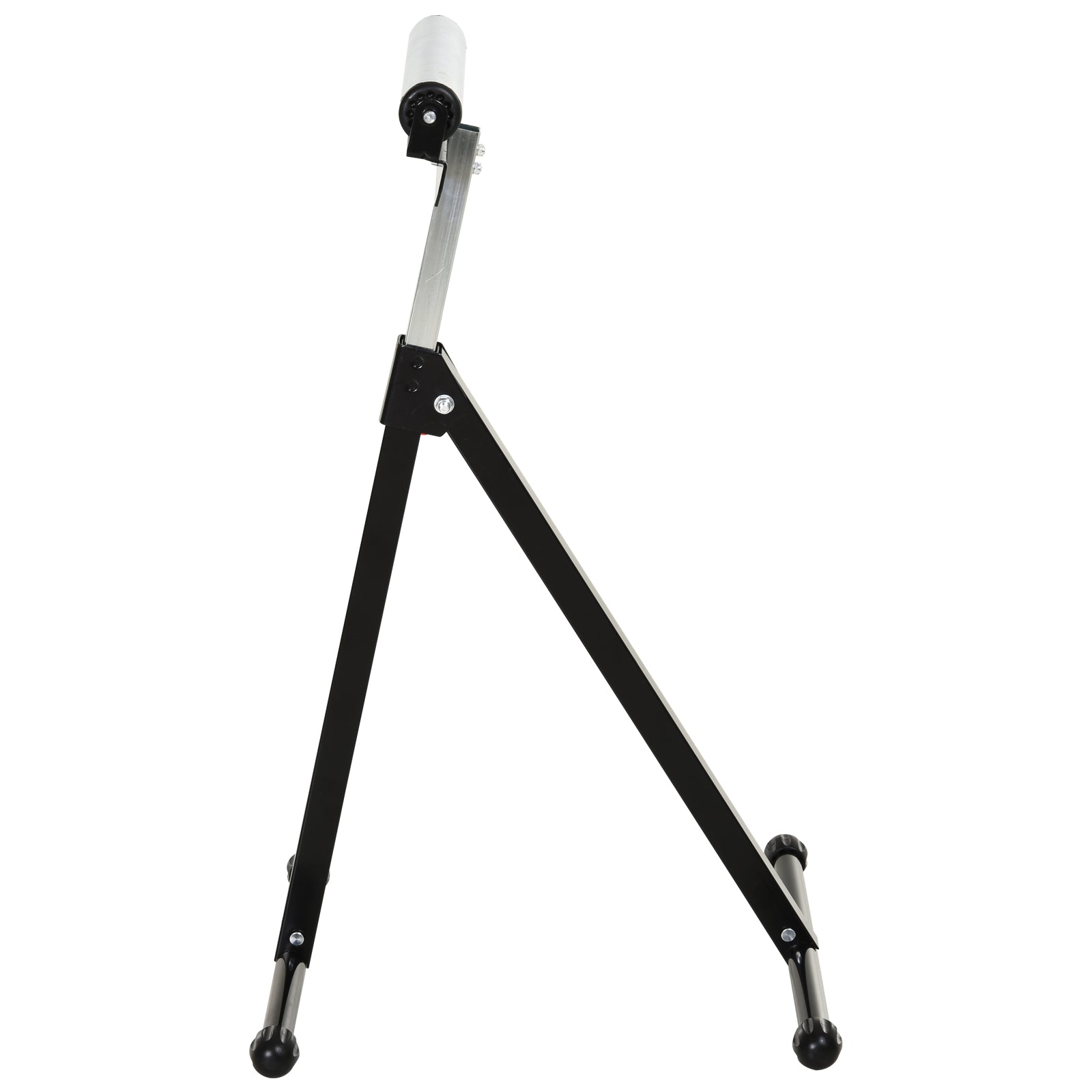 Suporte Telescópico Preto com Rolo Dobrável e Altura Ajustável 68-110cm