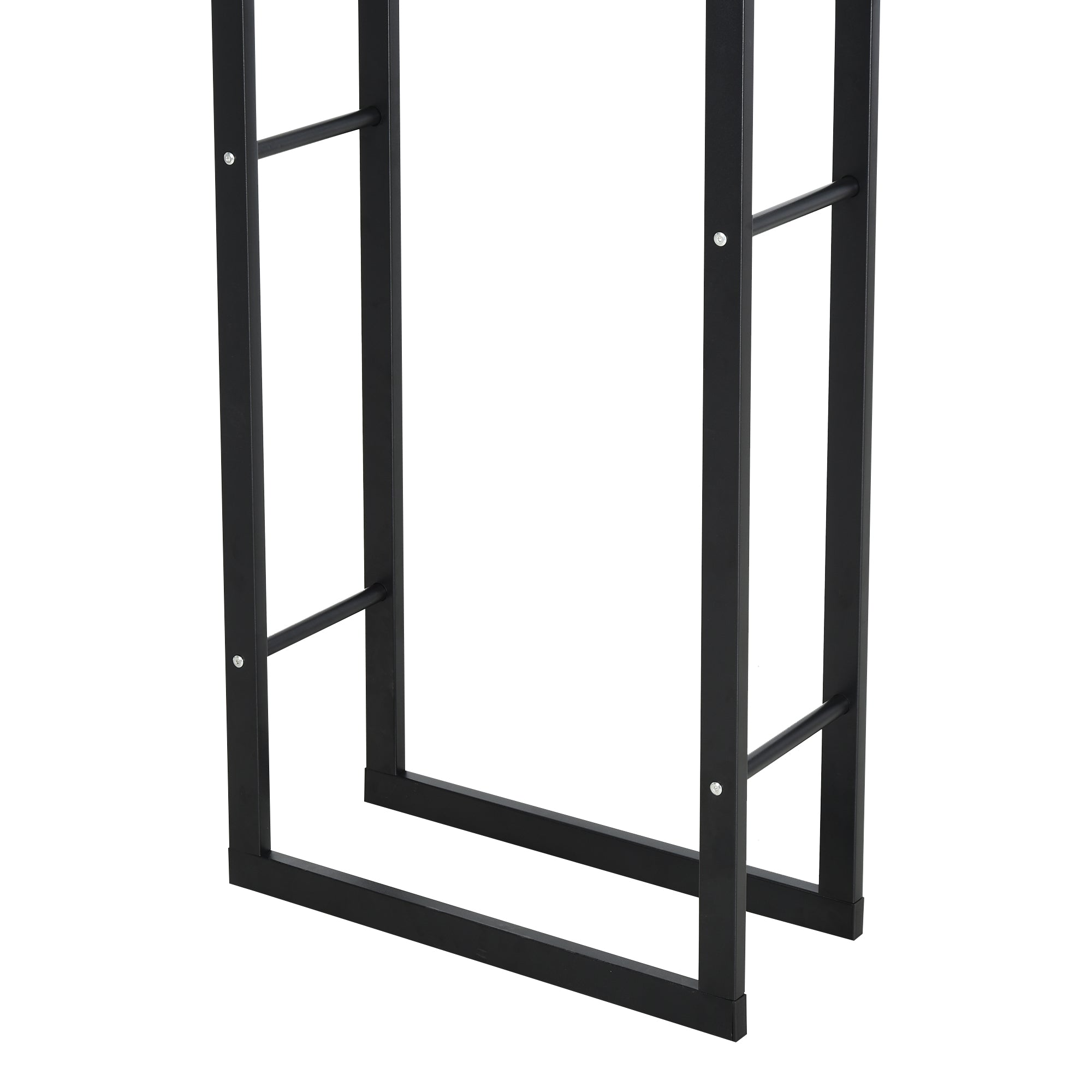 Suporte para Lenha Metálico – 40x25x150 cm – Preto – Metal