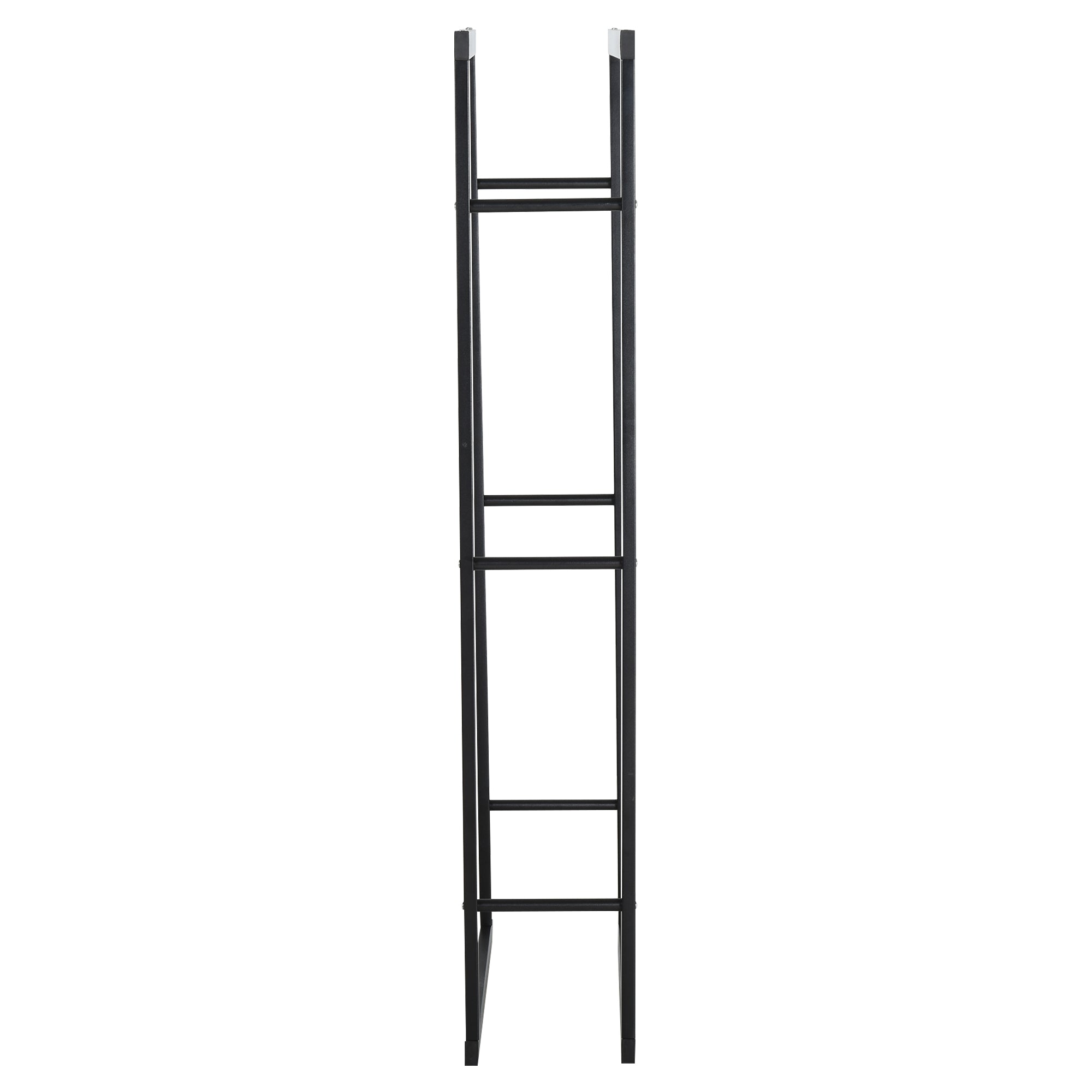 Suporte para Lenha Metálico – 40x25x150 cm – Preto – Metal