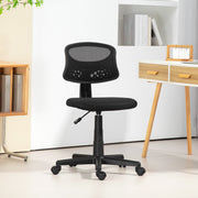Cadeira de Escritório Sem Apoio para Braços Preto 43x48x78-88 cm