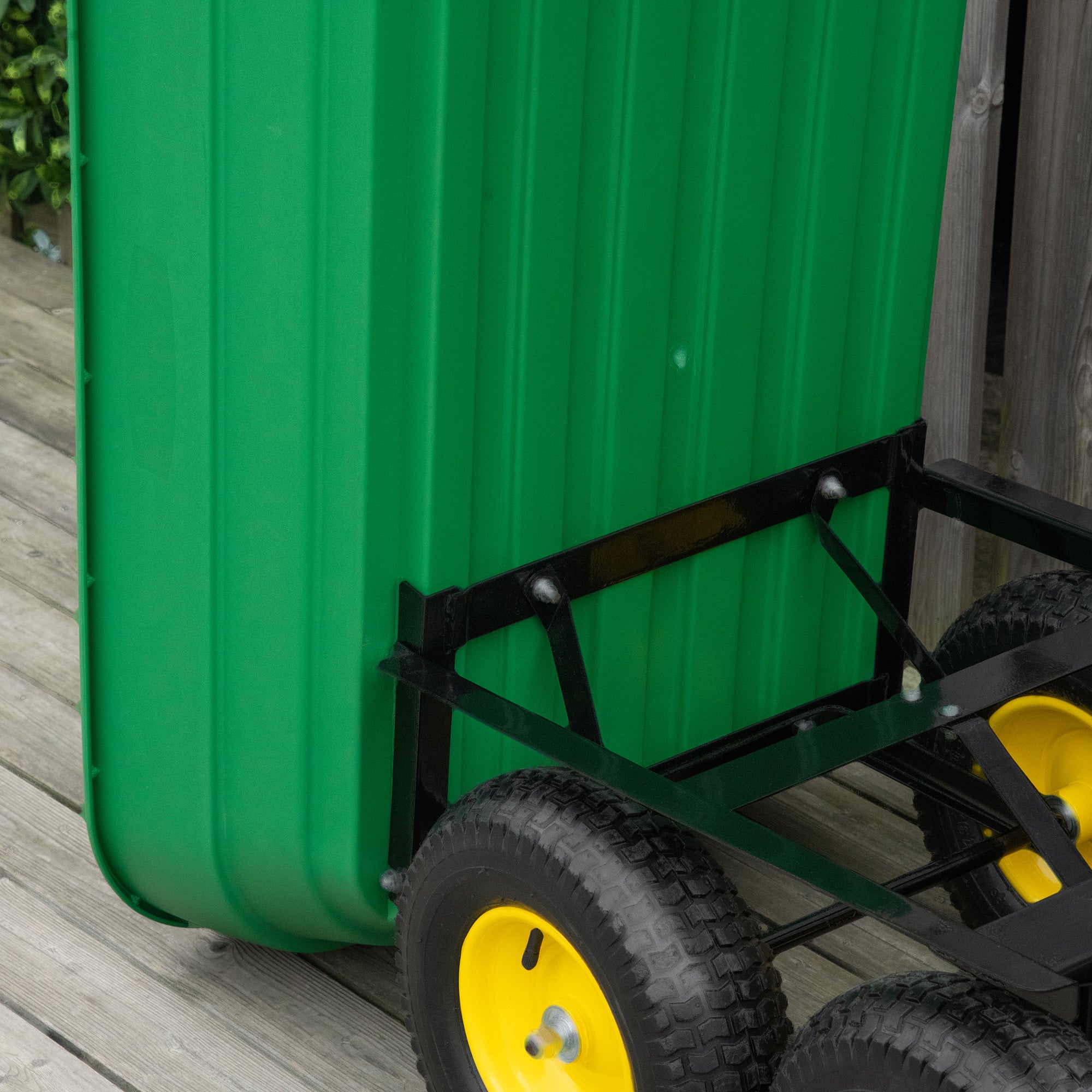 Carrinho de Jardim – 118x58x102 cm – Verde – Aço