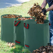 Conjunto de 3 Sacos de Resíduos de Jardim 272L Verde Ø67x76 cm