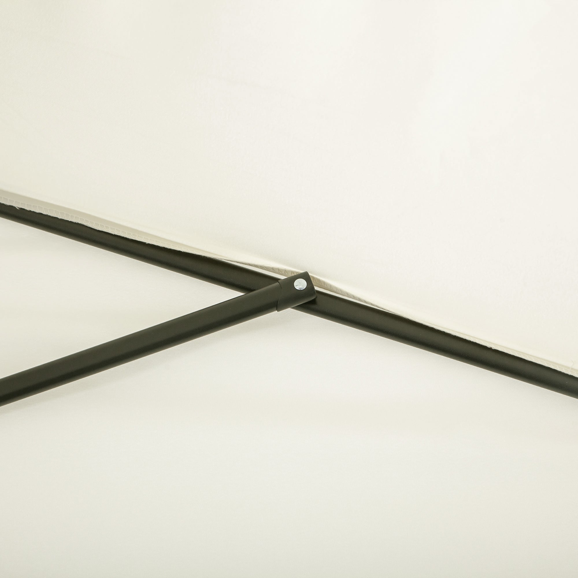 Chapéu de Sol – 230x130x245 cm – Bege – Metal e Poliéster