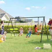 Baloiço Infantil – 355x184x186 cm – Verde – Aço e PE