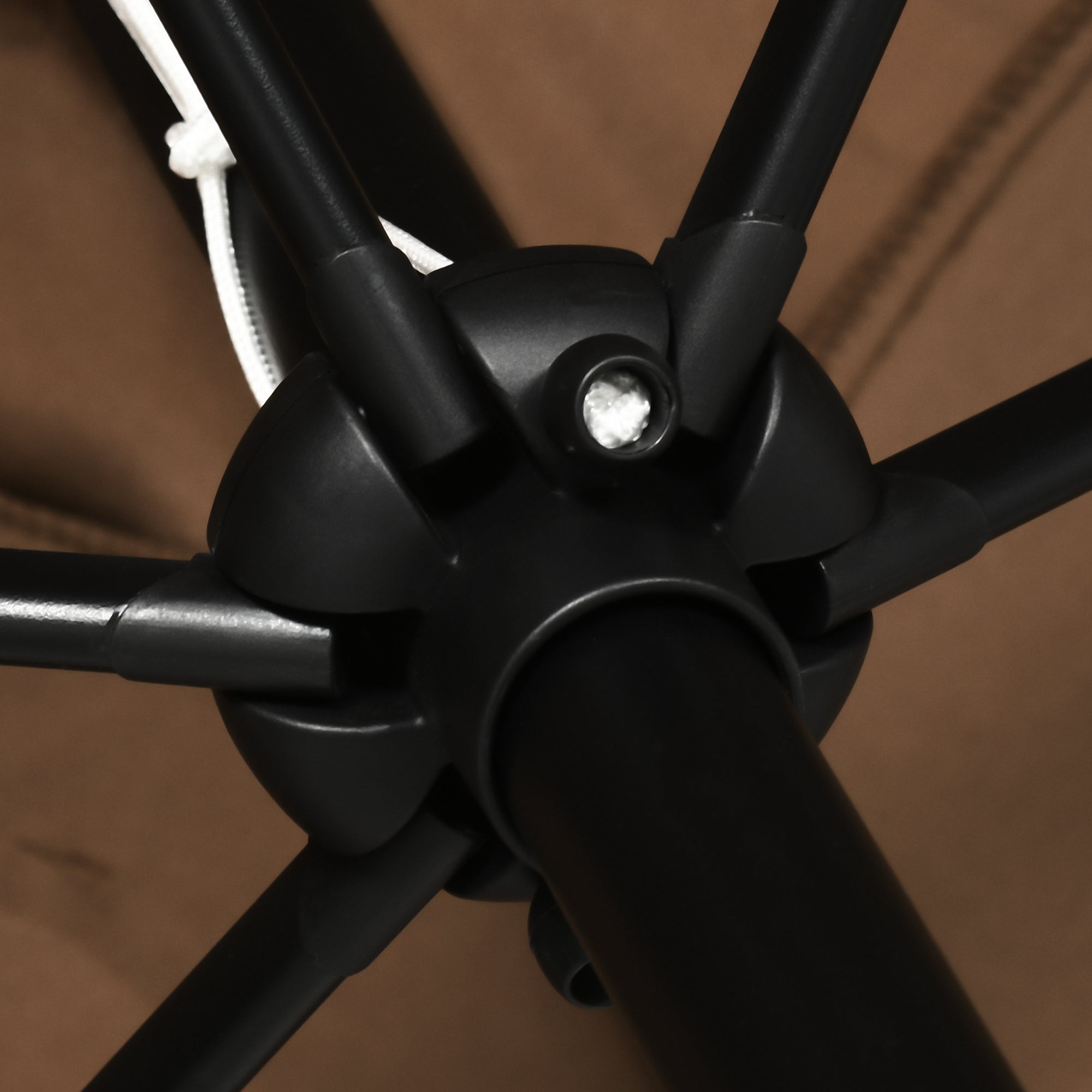 Chapéu de Sol Retangular 202x293x255 cm - Marrom