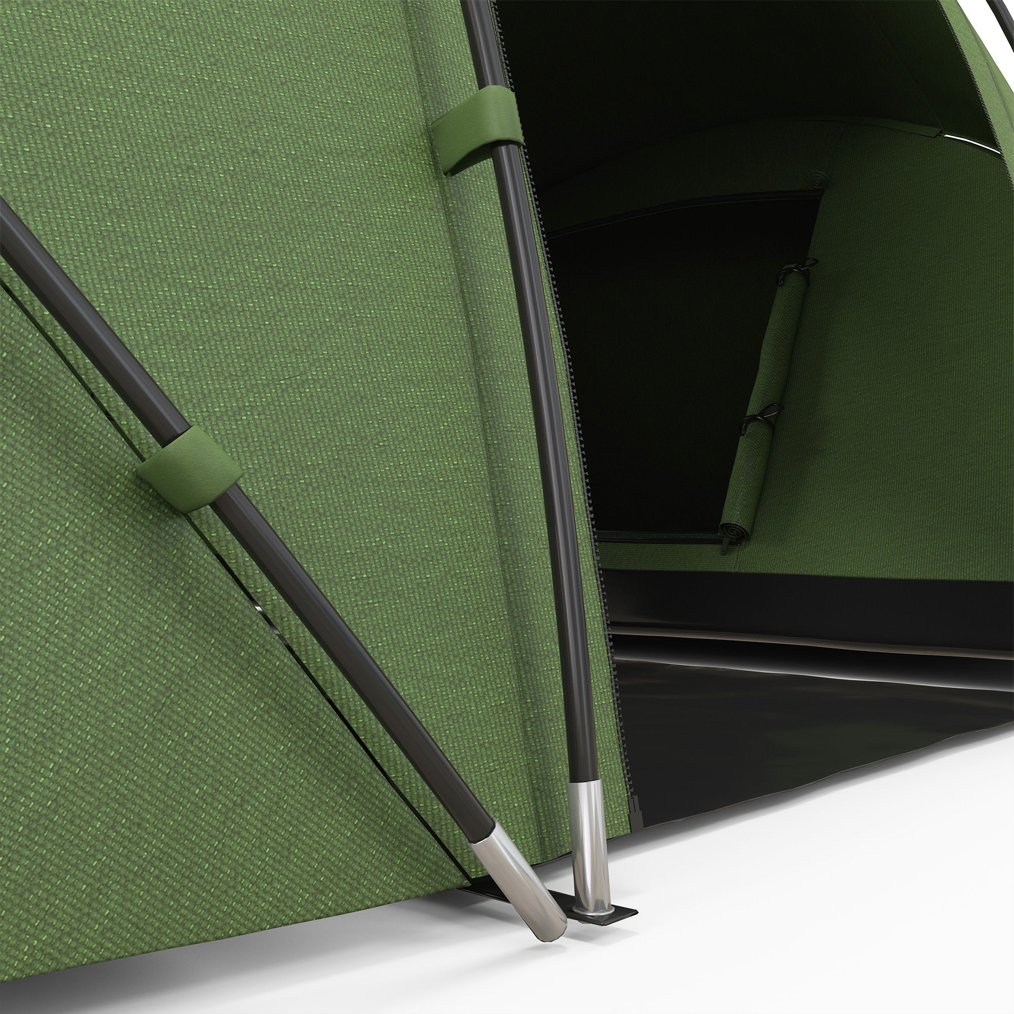 Tenda de Campismo Familiar para 4 Pessoas 430x240x170 cm Verde