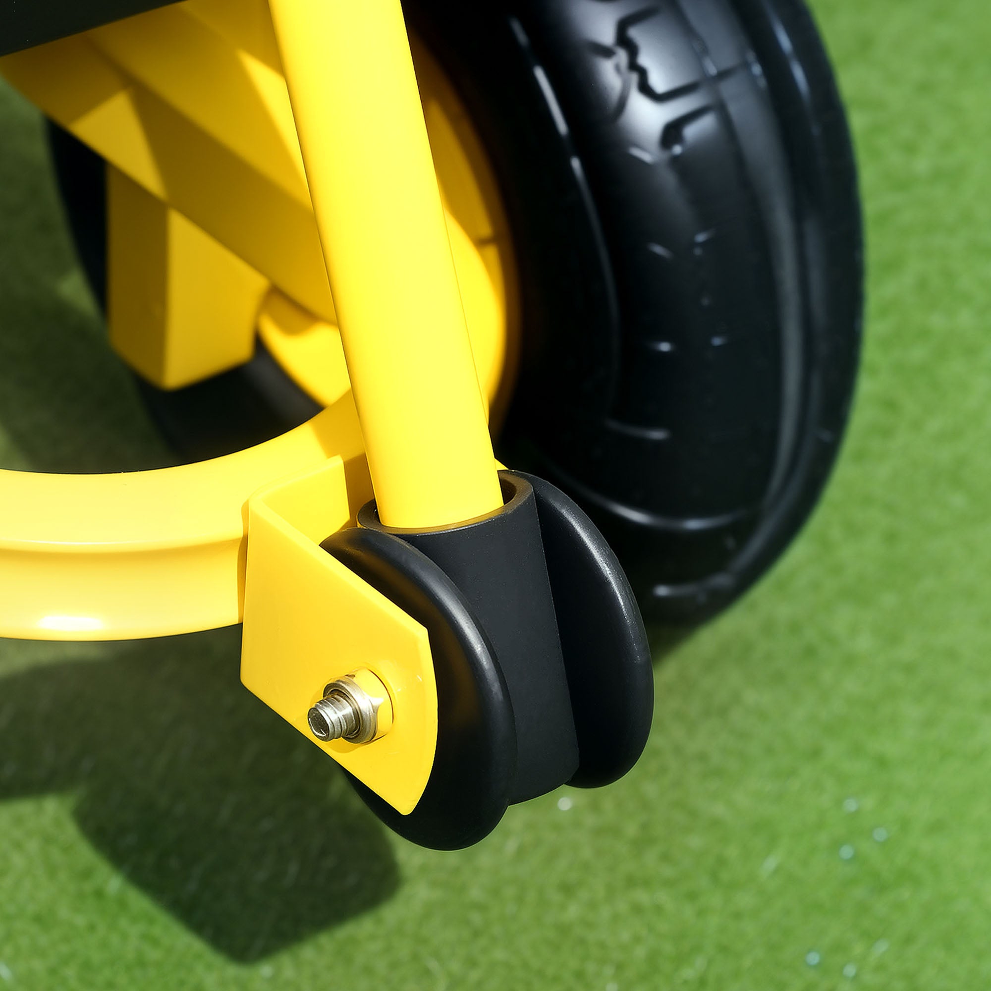 Carrinho de Jardim – 104x54x51 cm – Preto e Amarelo – Aço