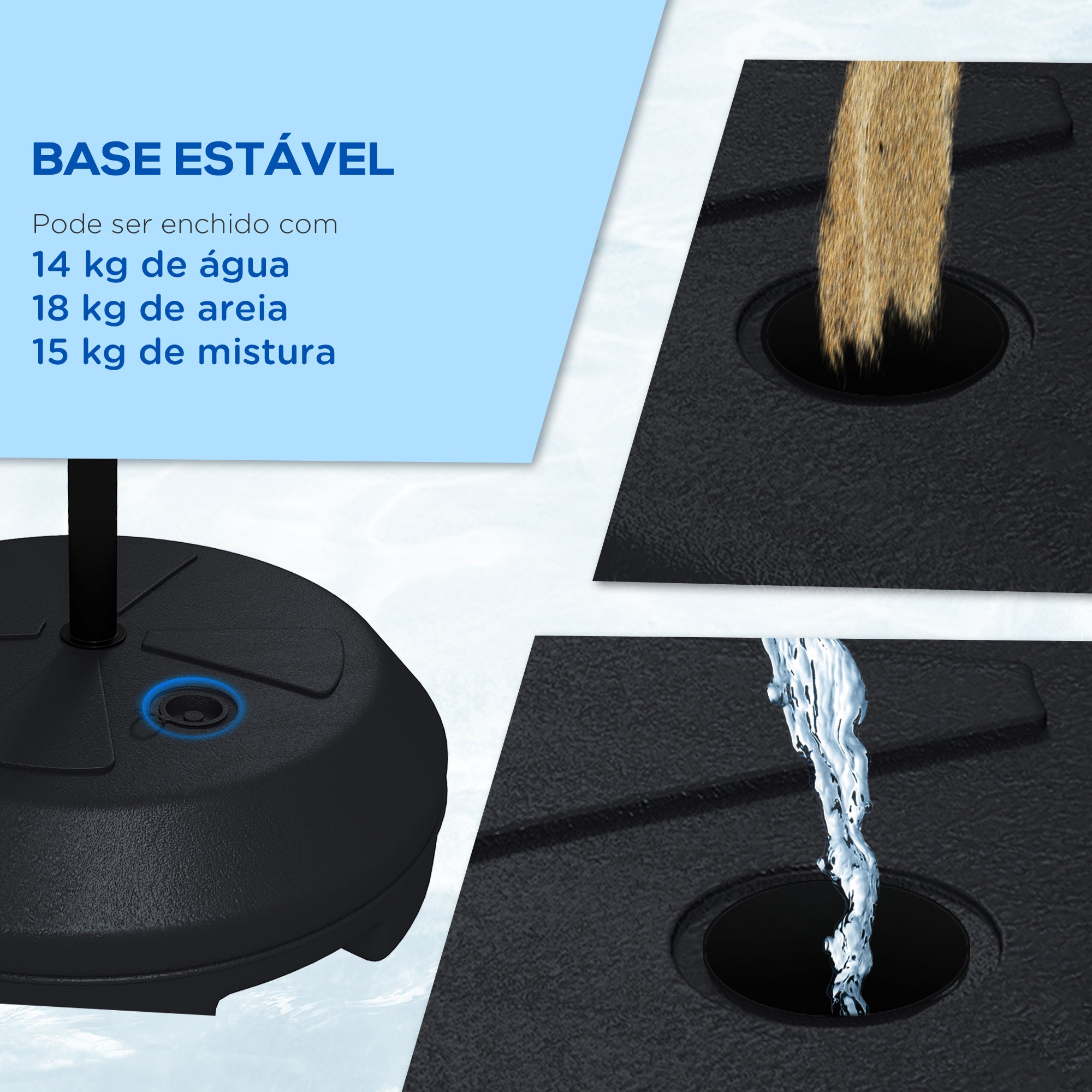 Tabela de Basquetebol com Altura Ajustável Ø38x129-179 cm Preto e Marrom