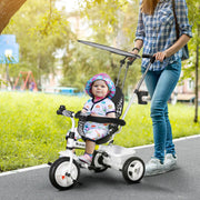 Triciclo Evolutivo para Crianças +12 Meses - Branco 105x47x98 cm