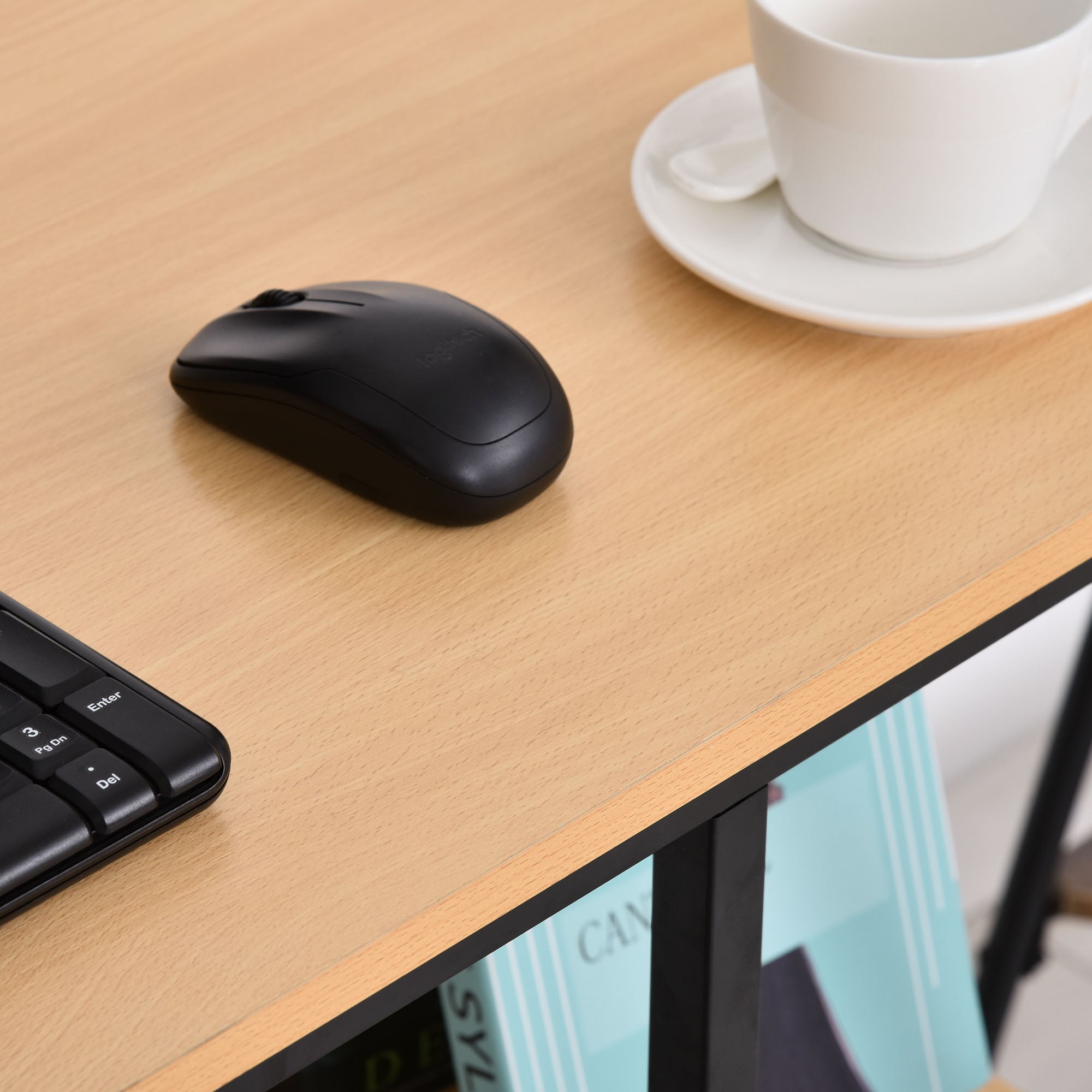 Mesa de Computador Estilo Industrial 106x50x76 cm Cor Madeira