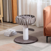 Arranhador para Gatos – 50x50x52 cm – Café e Creme – Aglomerado de Madeira