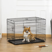 Gaiola para Cães Dobrável 92x57x62,5cm - Cor Preto