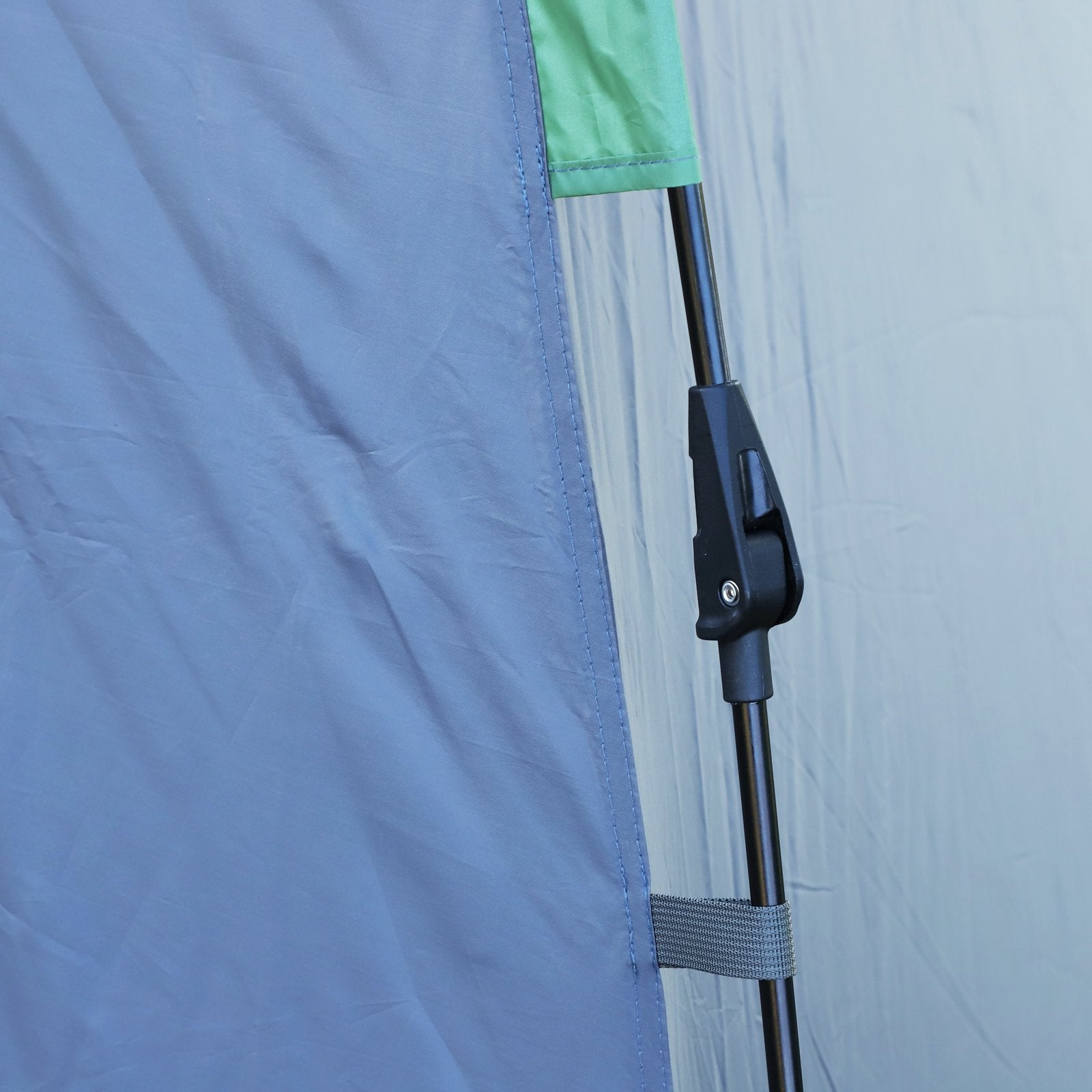 Tenda de Campismo para 2-3 Pessoas – 250x194x160 cm – Verde – Poliéster, Oxford, Fibra de Vidro