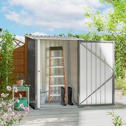 Abrigo de Jardim 100x103x160 cm Cinza - Armazenamento de Ferramentas