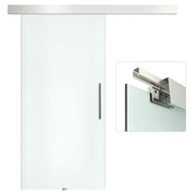 Porta de Correr de Vidro 102,5x205 cm - Cor Traslúcido