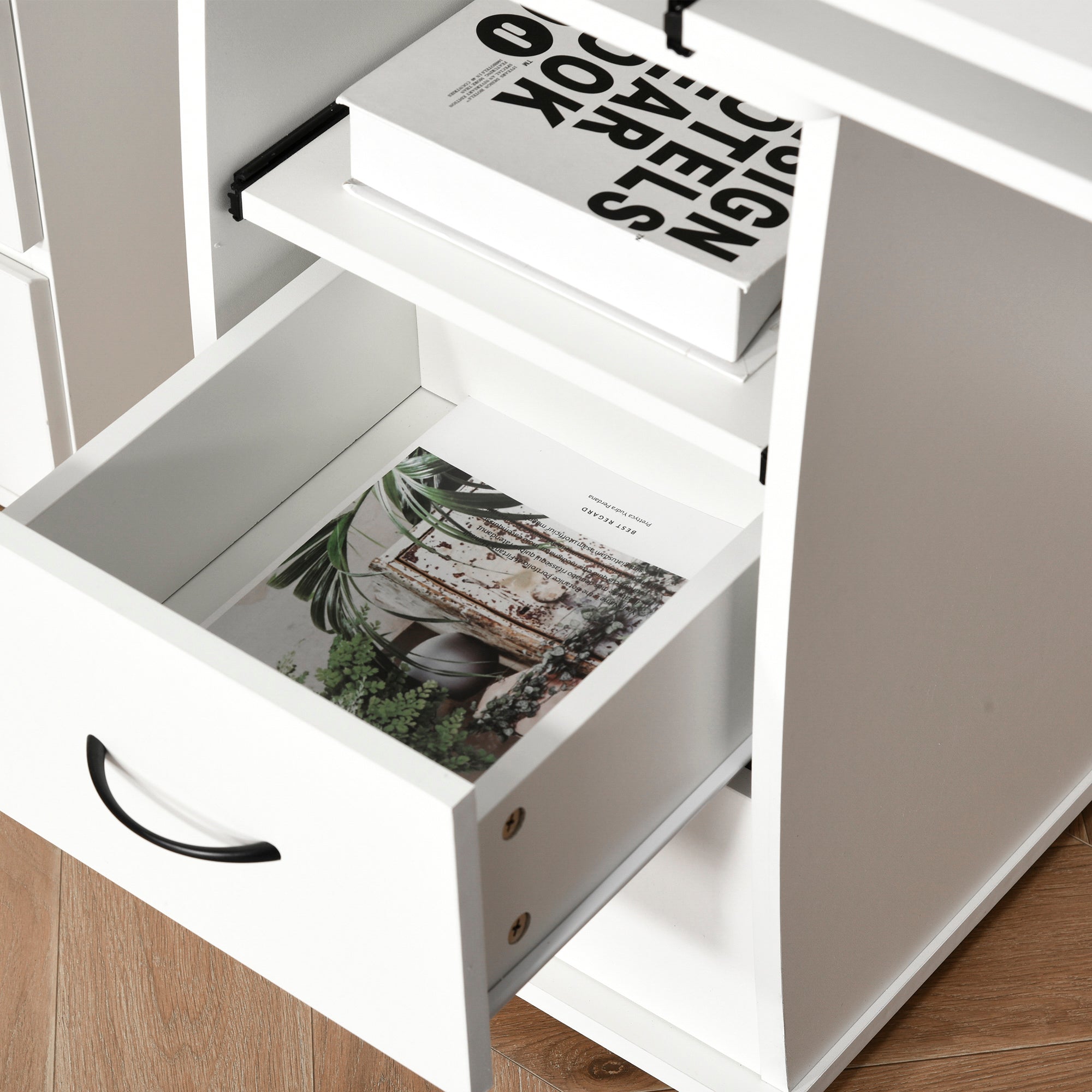 Mesa de Computador Compacta – 120x55x85 cm – Branco – Melamina