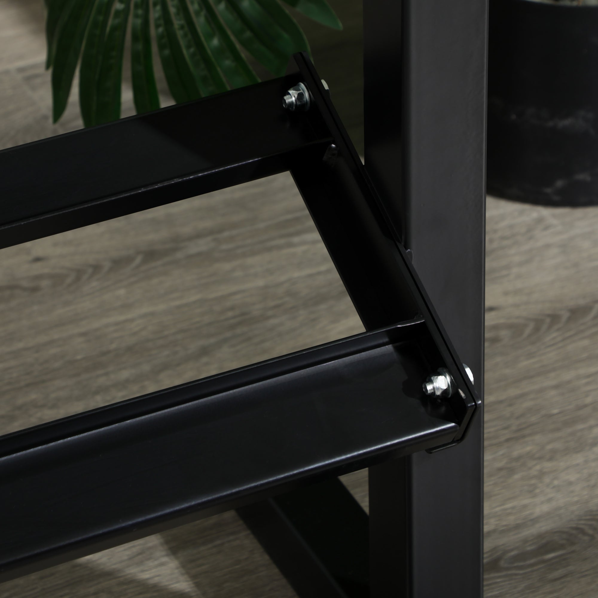 Suporte de Armazenamento para Halteres de Aço – 92,5x50,5x80,5 cm – Preto – Aço