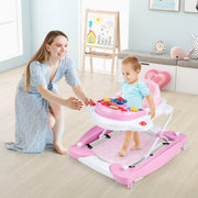 Andador 6 em 1 – Altura Ajustável – Cor-de-Rosa – Material não especificado