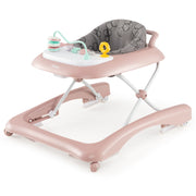 Andador Plegável para Bebé – 3 Alturas Ajustáveis – Rosa