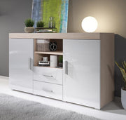 Aparador moderno – 140 cm x 82 cm x 40 cm – branco – melamina