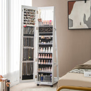 Armário para Joias com Fechadura – 40 x 38 x 164 cm – Branco