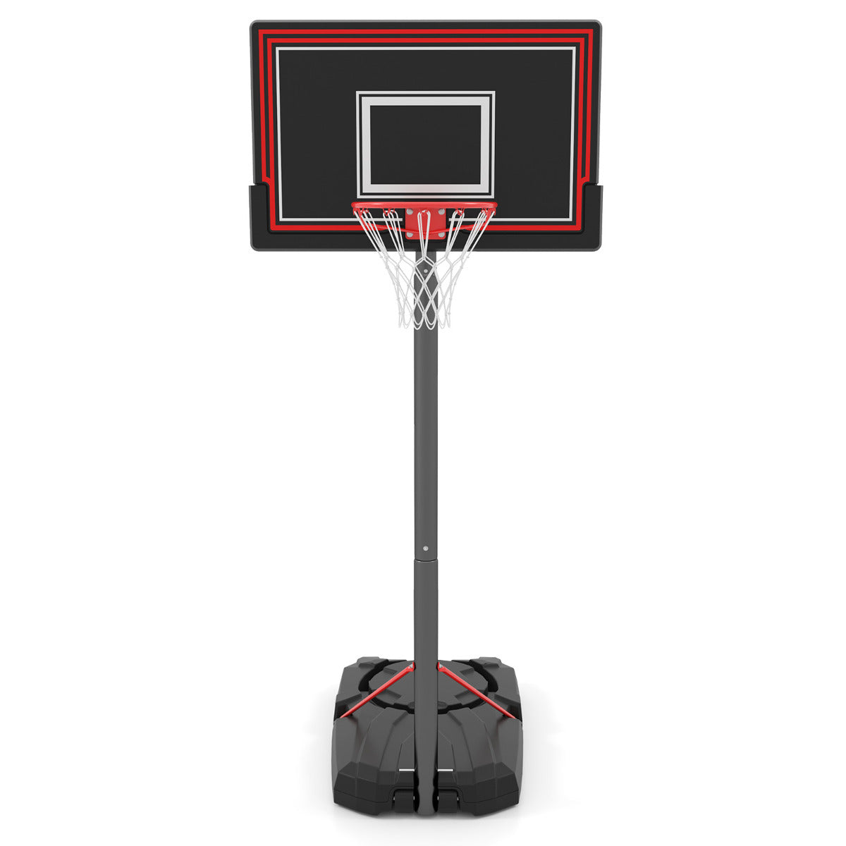 Aro de Basquetebol Portátil – Altura Ajustável de 230-305 CM – HDPE