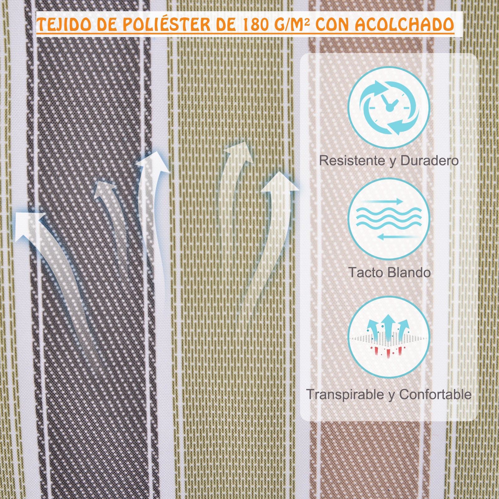 Cadeira Rede Suspensa Multicor 100x106cm - Almofada de Apoio para Cabeça