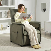 Poltrona Relax Reclinável Elétrica Verde Escuro 80x83x104 cm