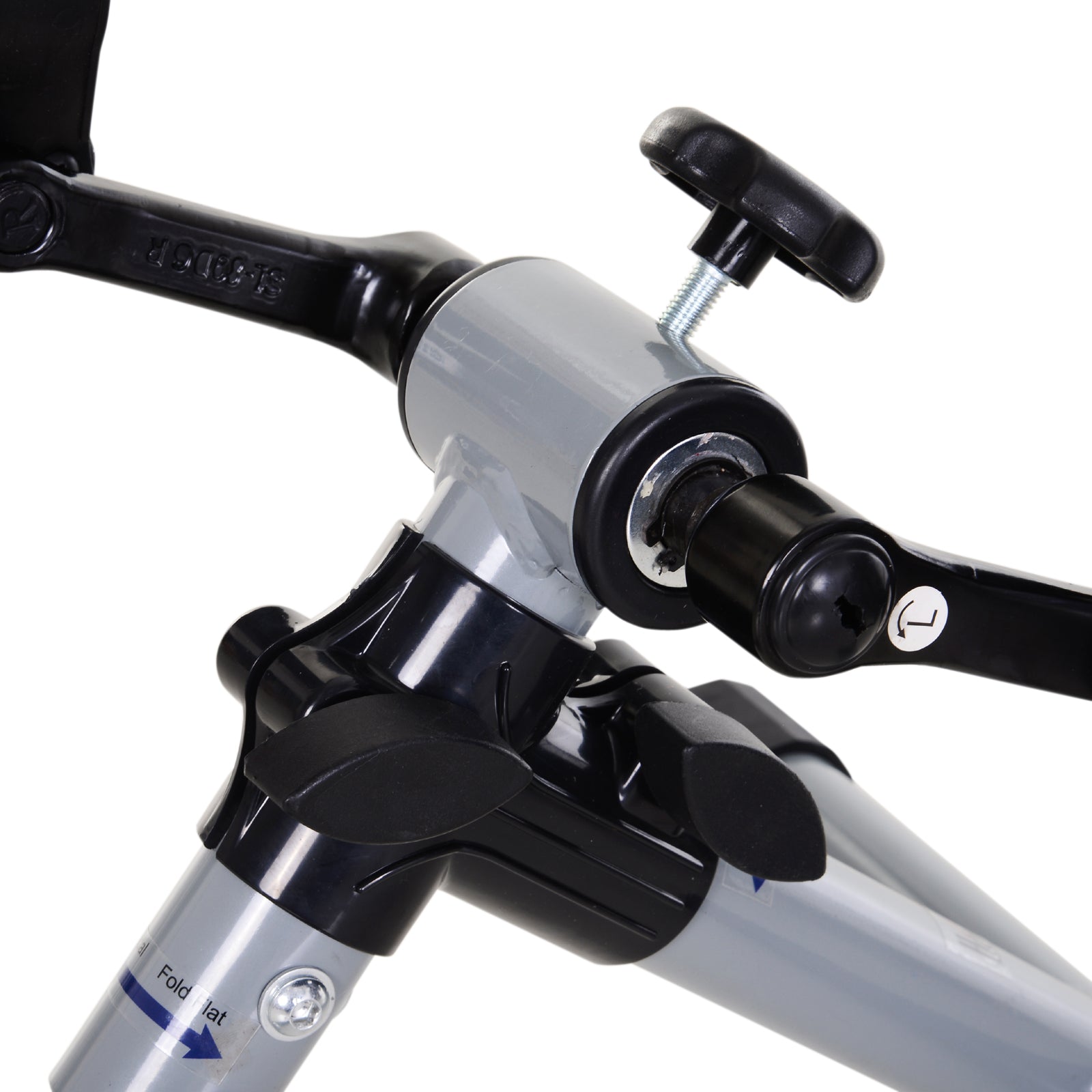 Mini bicicleta ergométrica dobrável 33x34x32 cm - Cinza