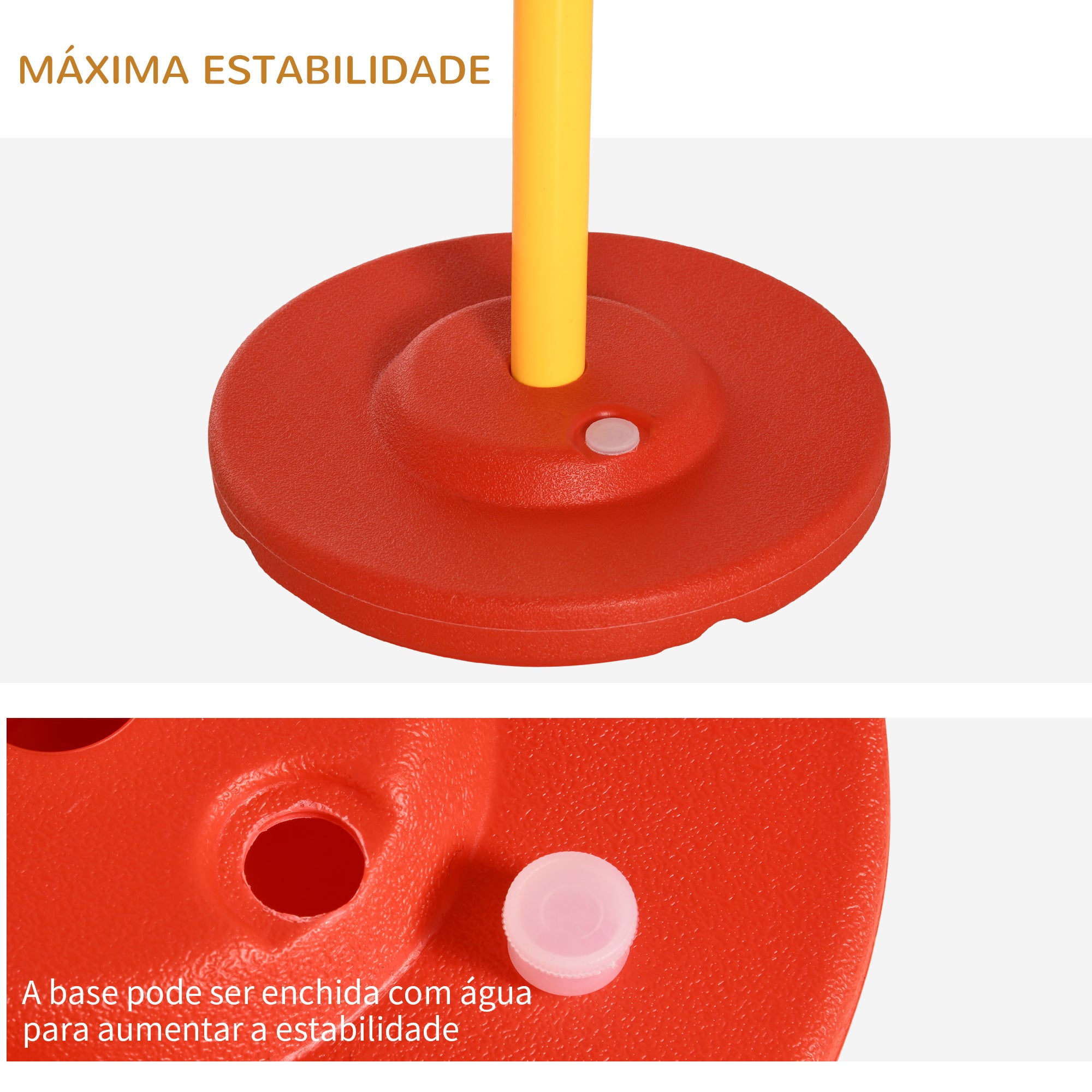 Conjunto de Treino de Agilidade para Cães – 90x23x100 cm – Amarelo – ABS, PE e poliéster