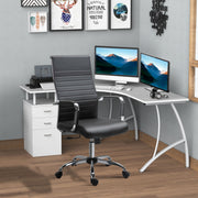 Cadeira de Escritório Ergonômica Preto 54x62x114 cm