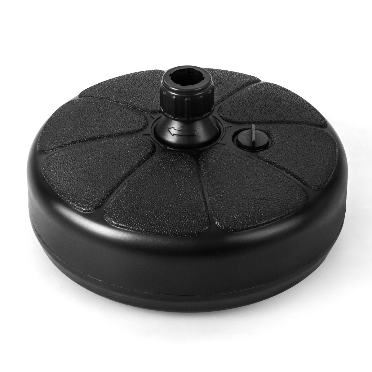 Suporte para Guarda-Sóis Recarregável – 37 x 19 cm – Preto – HDPE