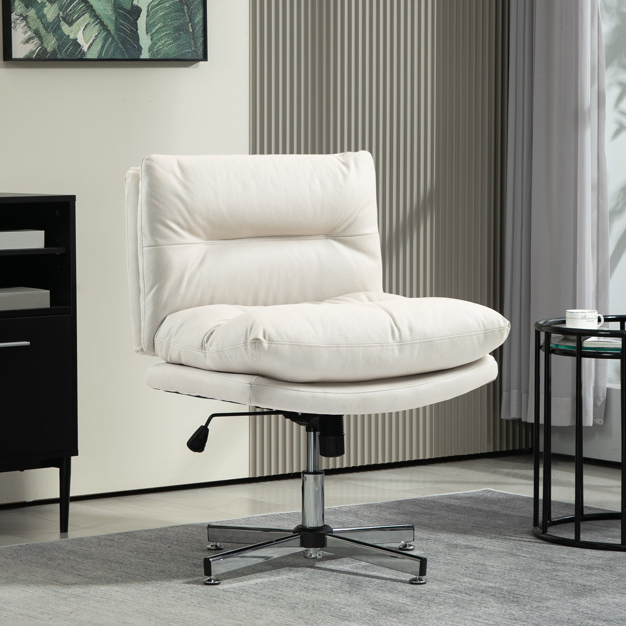Cadeira de Escritório – 65x65x84-94 cm – Cinza Claro – Tecido técnico respirável