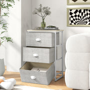 Cómoda com 3 Gavetas – Estrutura de Metal e Topo em MDF