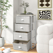 Cómoda de 4 Gavetas – Estrutura de Metal – Madeira – MDF